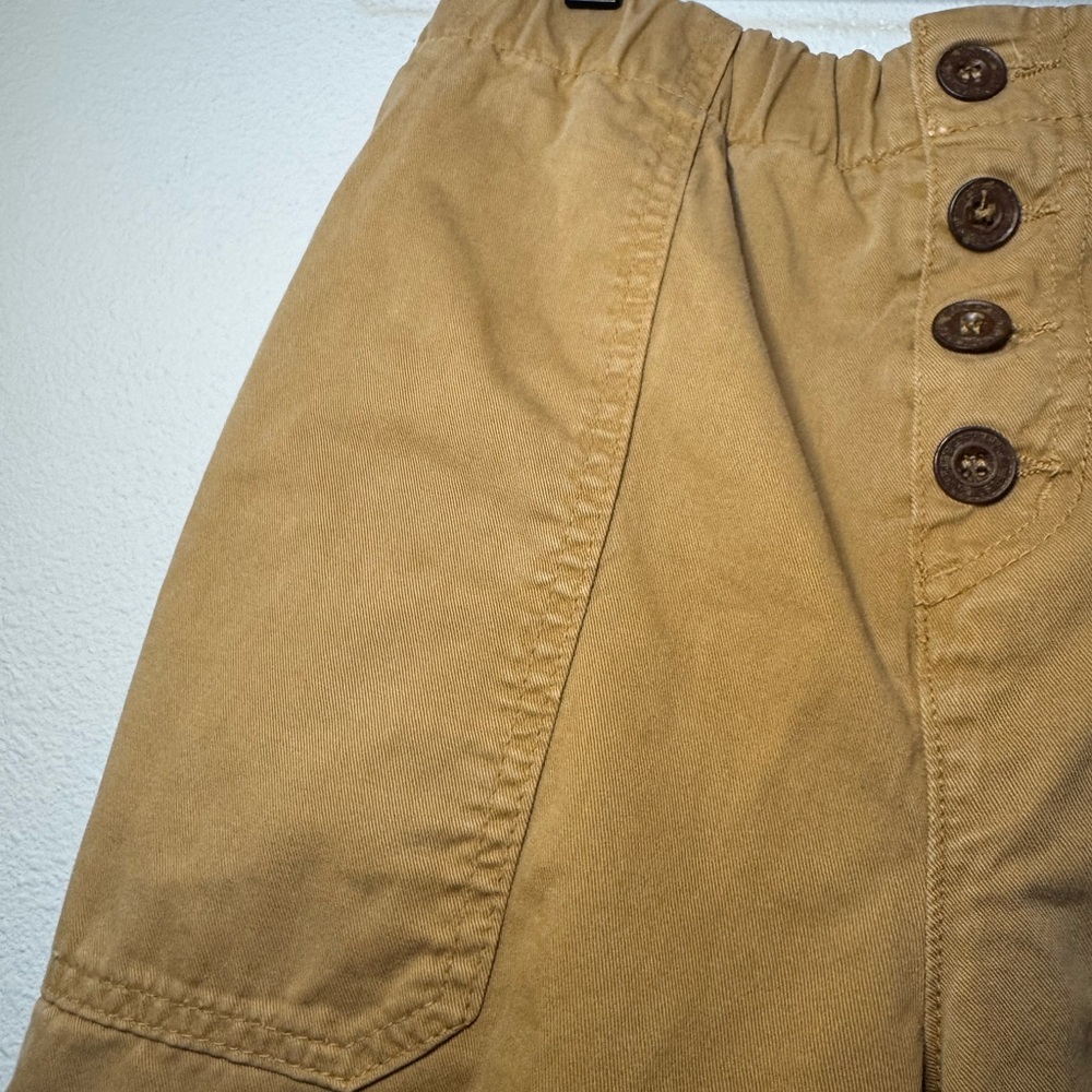 Free People Camel Button-Front Jogger Pants - Picture 5 of 11